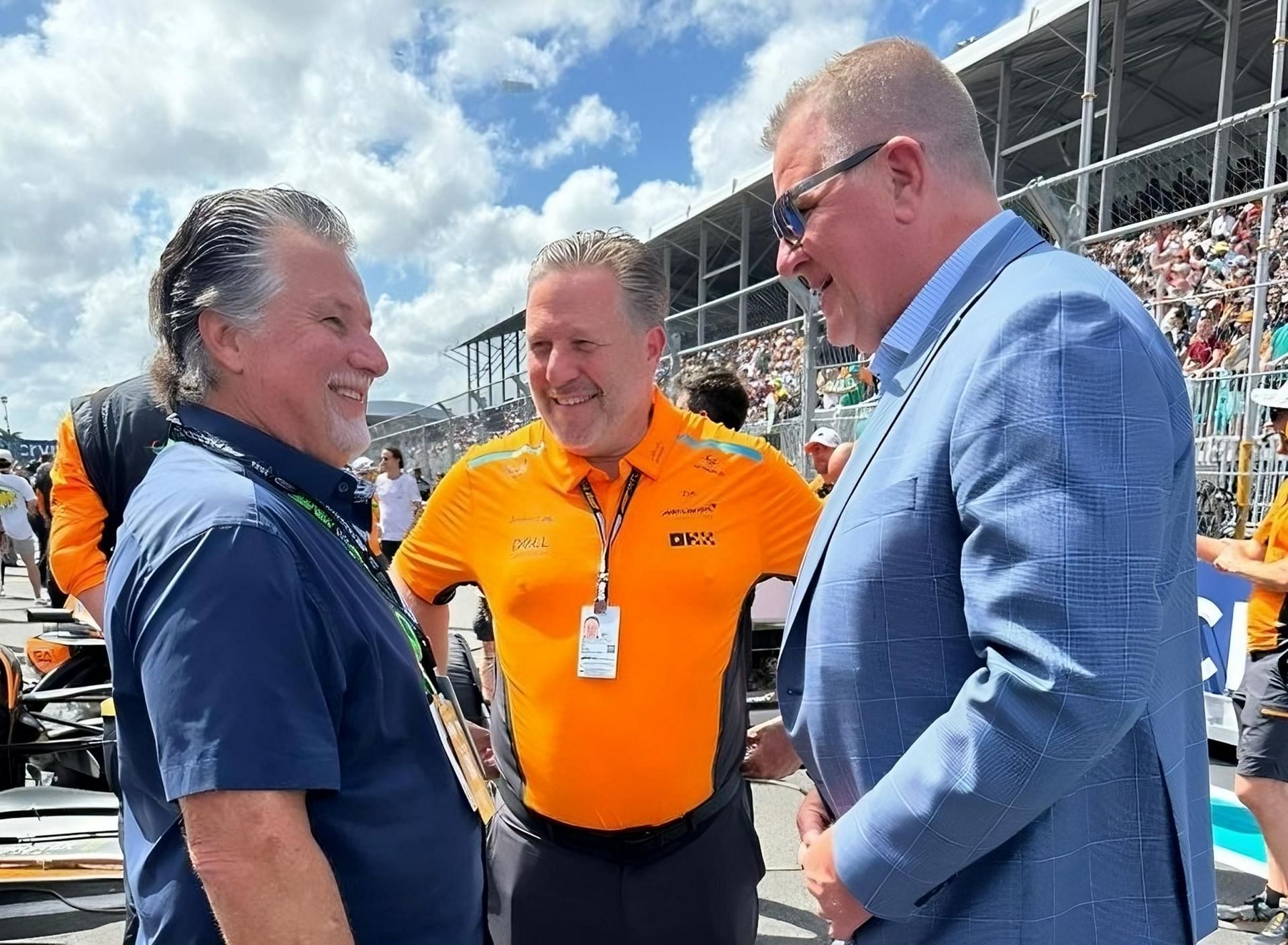 Michael Andretti with Zak Brown | Image via X (@michaelandretti)