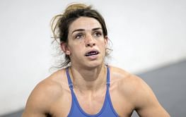 Mackenzie Dern reacts to the passing of Dana White's bull Twisted Steel
