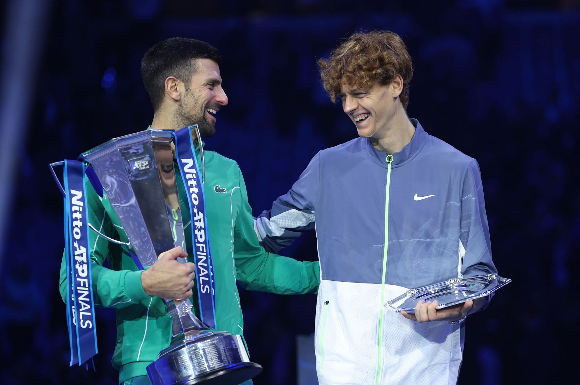 Jannik Sinner and Novak Djokovic - Source: Getty