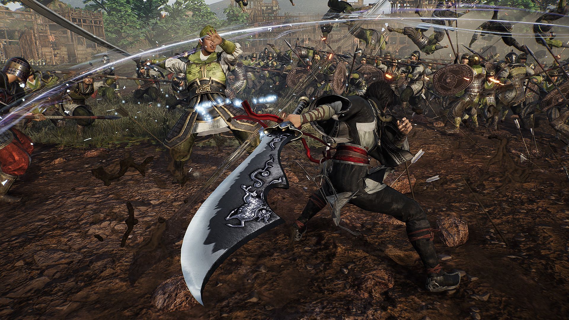 Podaos as weapons and Battle Arts (Image via Koei Tecmo)