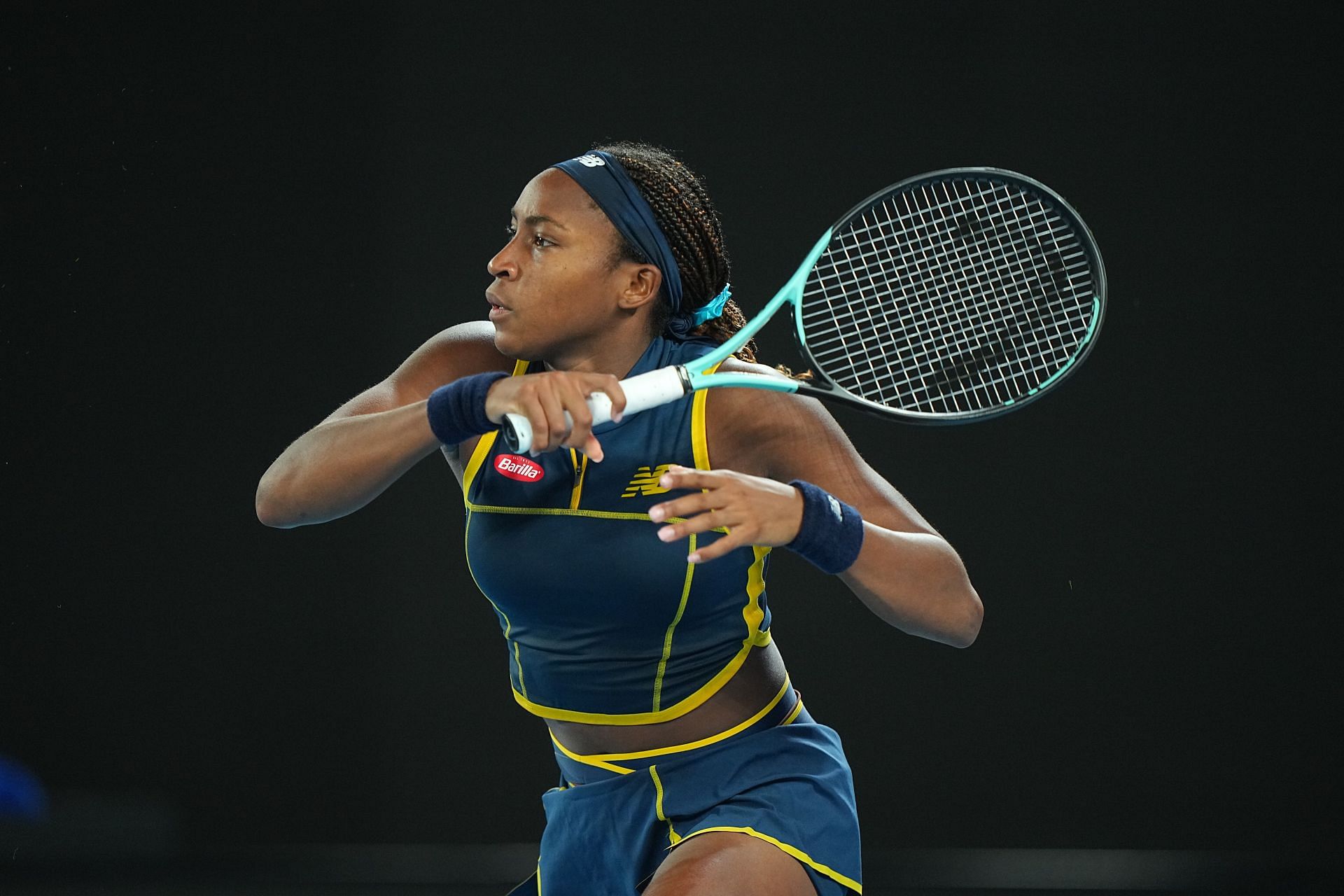 Coco Gauff at the Australian Open 2024. (Photo: Getty)