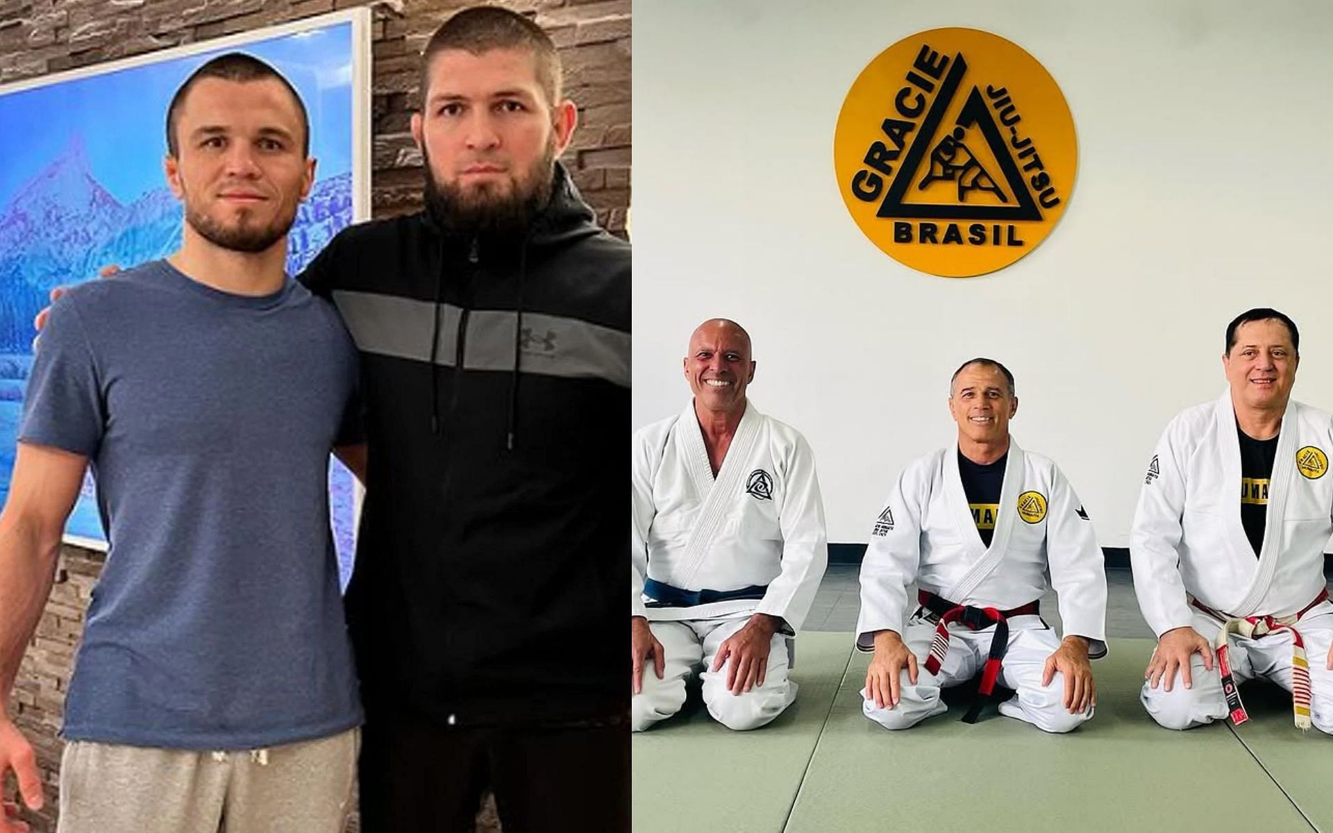 The Nurmagomedov family is looking to replace the Gracies as the first family [Image Courtesy: @umar_nurmagomedov and @roylergracie on Instagram]