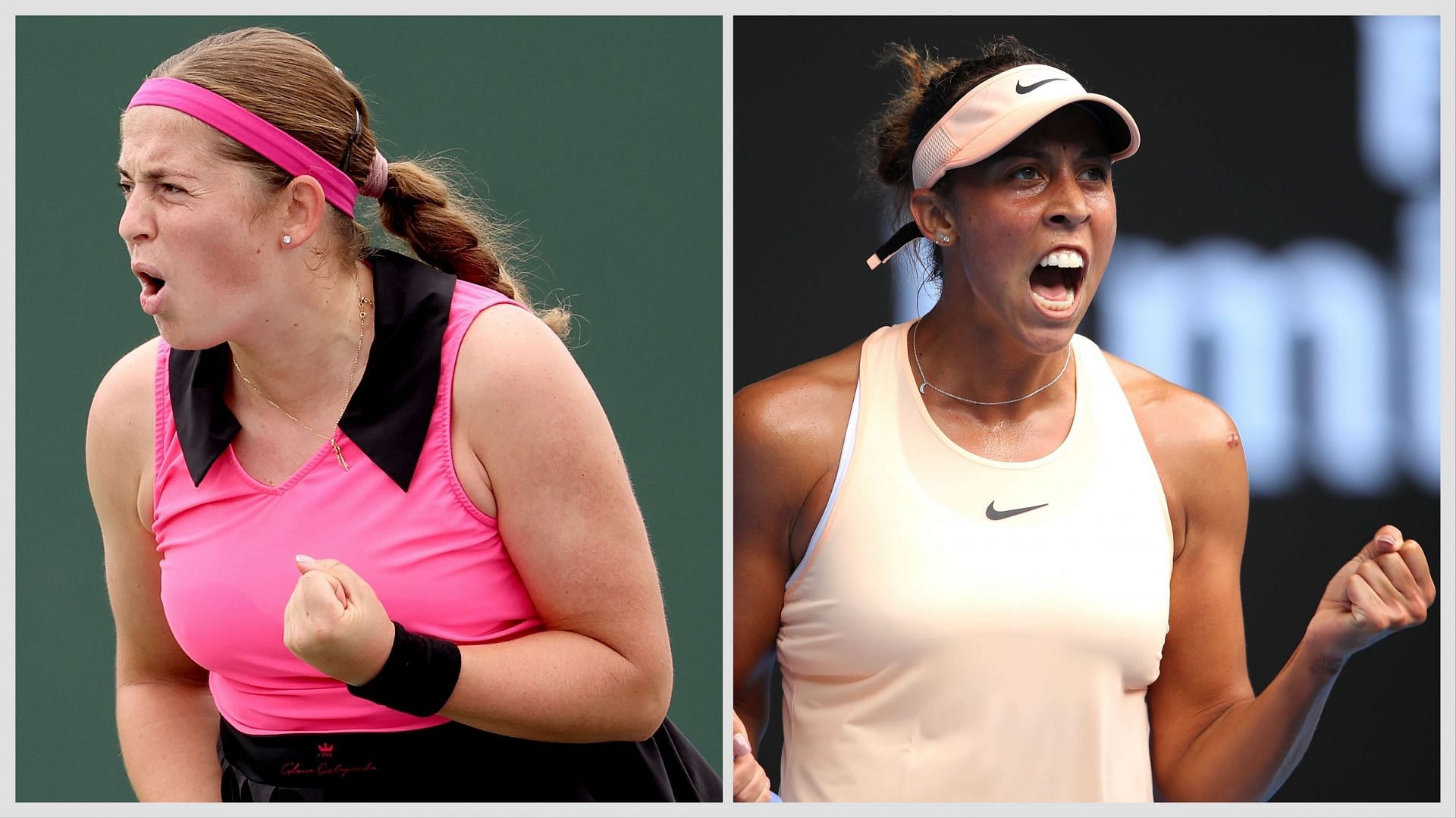 Madison Keys vs Jelena Ostapenko is one of the second-round matches at the Adelaide International 2025. (Photos: Getty)