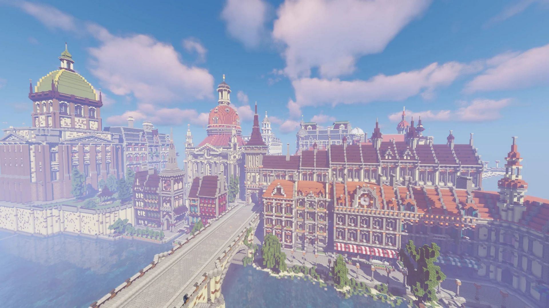 Minecraft huge city build