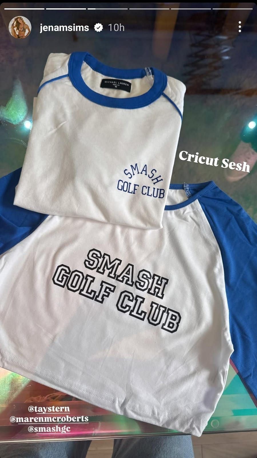 Brooks Koepka&#039;s Smash GC jerseys ( via Jena Sims&#039; Instagram story)