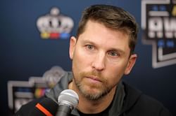 “Of course Denny Hamlin is a buckeyes fan”: NASCAR nation pokes fun at JGR driver after he was spotted on TV
