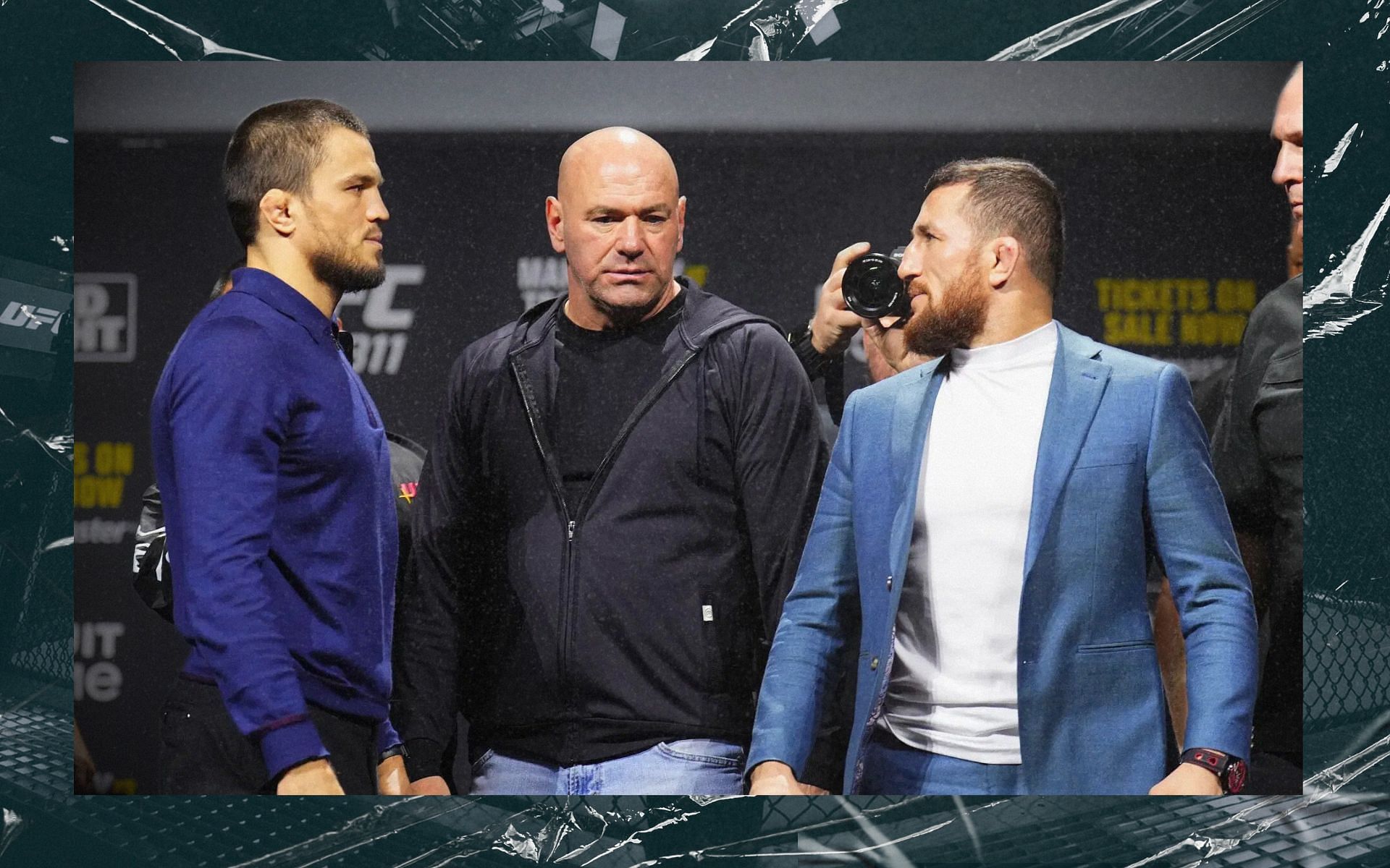 Merab Dvalishvili (right) weighs in on his strategy against Umar Nurmagomedov (left) ahead of UFC 311. [Images courtesy: Getty Images]