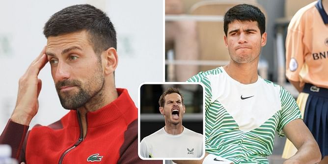 WATCH: Novak Djokovic reacts to finding out Carlos Alcaraz is his coach Andy Murray's favorite athlete