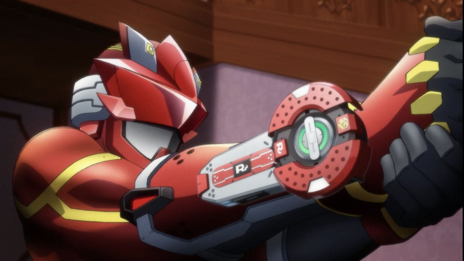 Red Ranger as shown in anime (Image via Satelight)