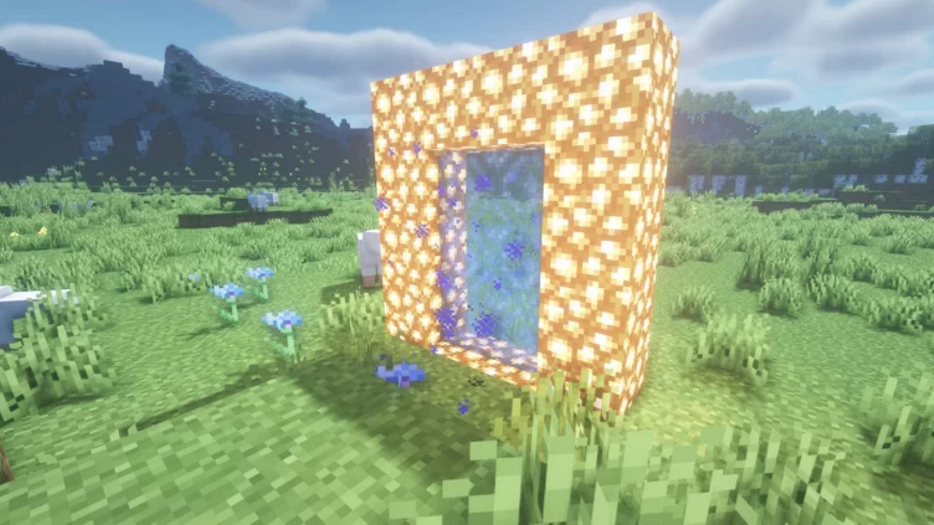 The Aether portal should be added as the official gateway to the Sky dimension (Image via PlanetMinecraft/thomas_mc)