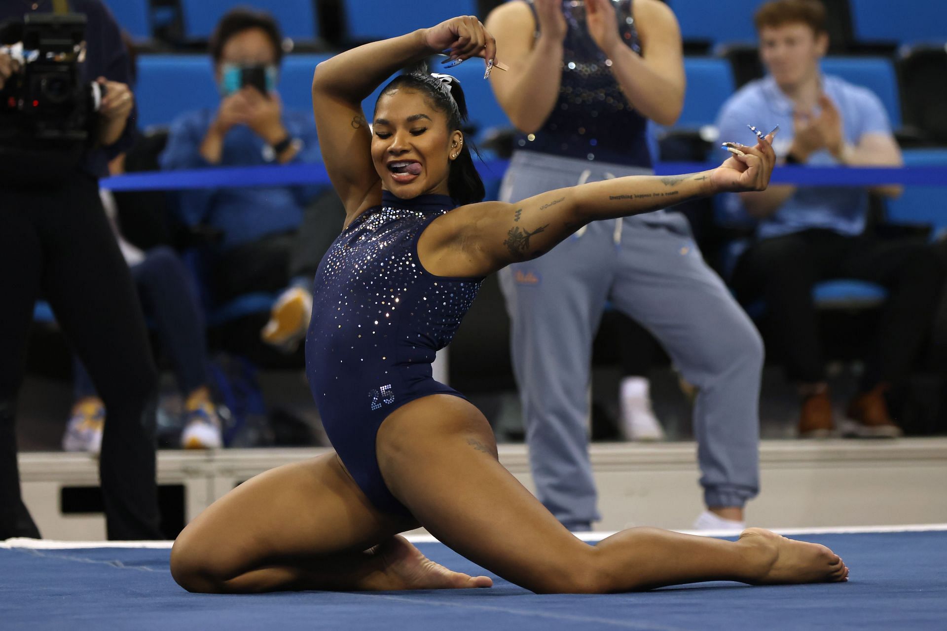 UCLA Gymnastics&#039; &quot;Meet The Bruins&quot; - Jordan Chiles in action - Source: Getty