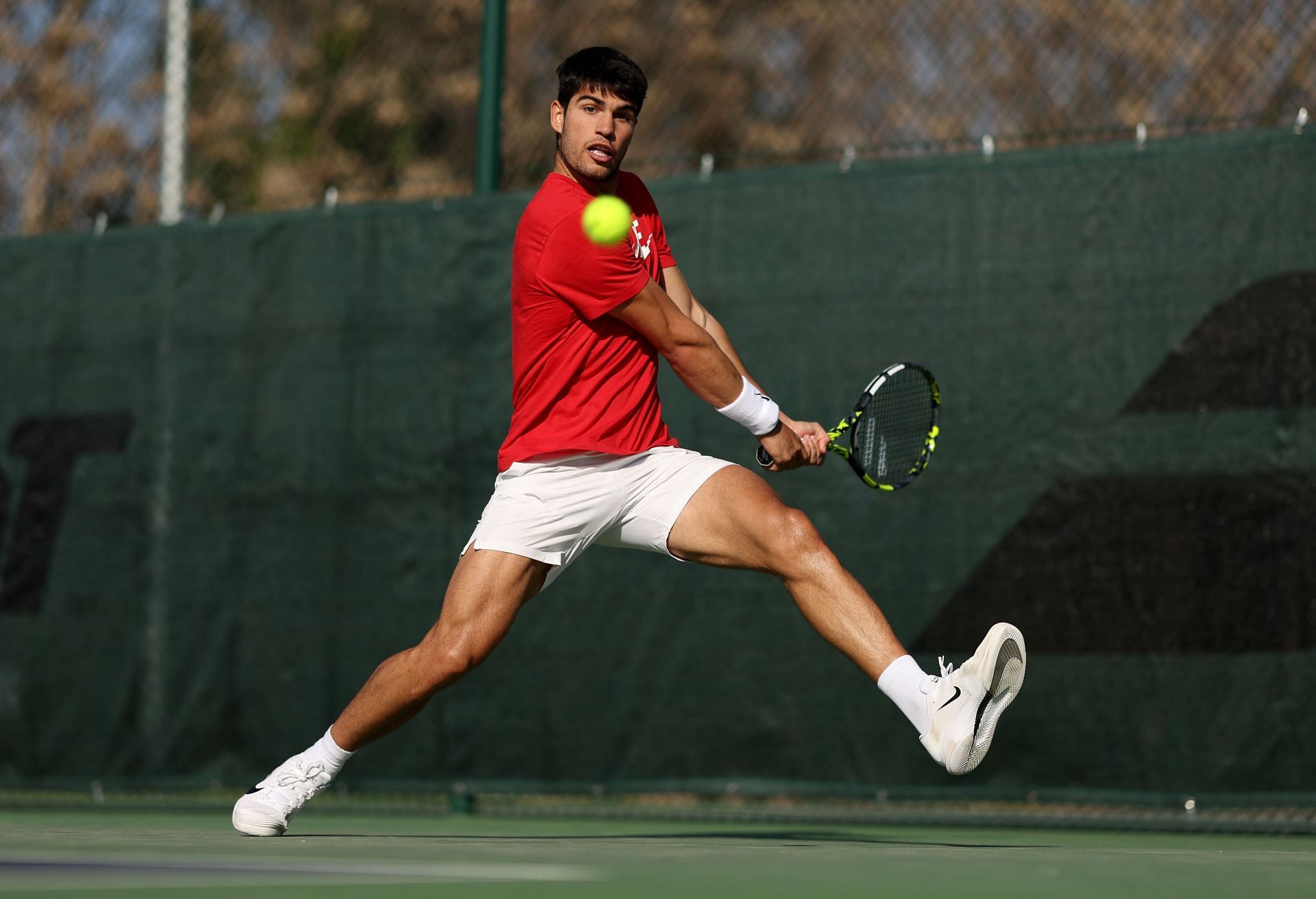 Carlos Alcaraz during pre-season training - Source: Getty Images