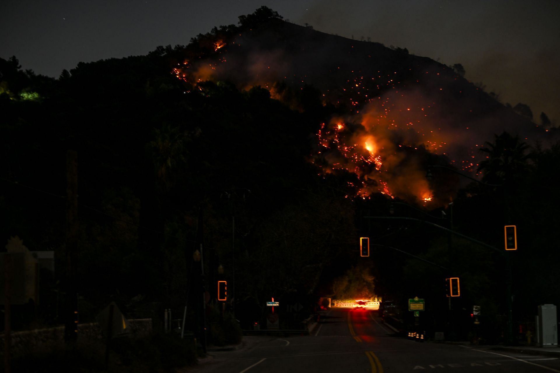 California wildfire in Los Angeles (Image via Getty)