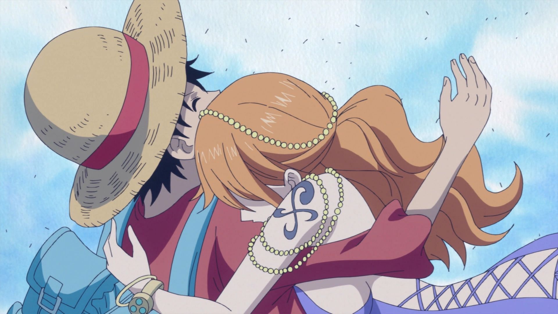 Luffy and Nami in One Piece (Image via Toei Animation)