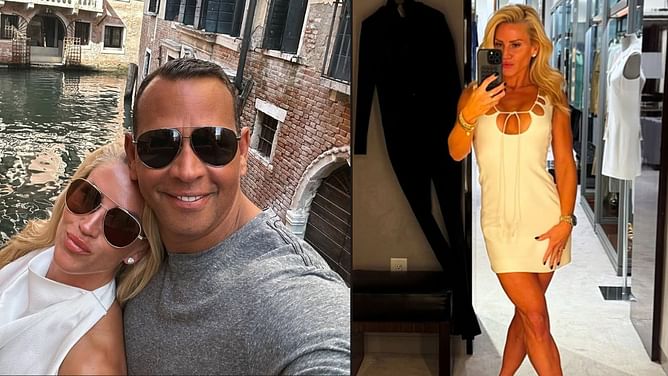 Alex Rodriguez's girlfriend Jaclyn Cordeiro steals the spotlight in neon orange skirt, floral black skirt & peep toes for latest interview
