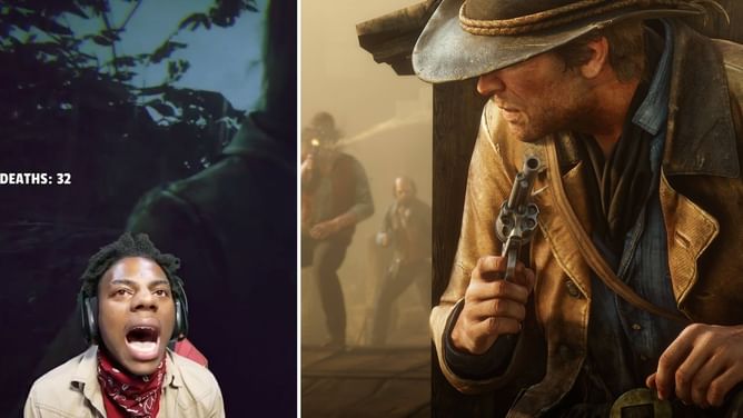 IShowSpeed gets mad at viewers after losing all of his money during a quest in Red Dead Redemption 2