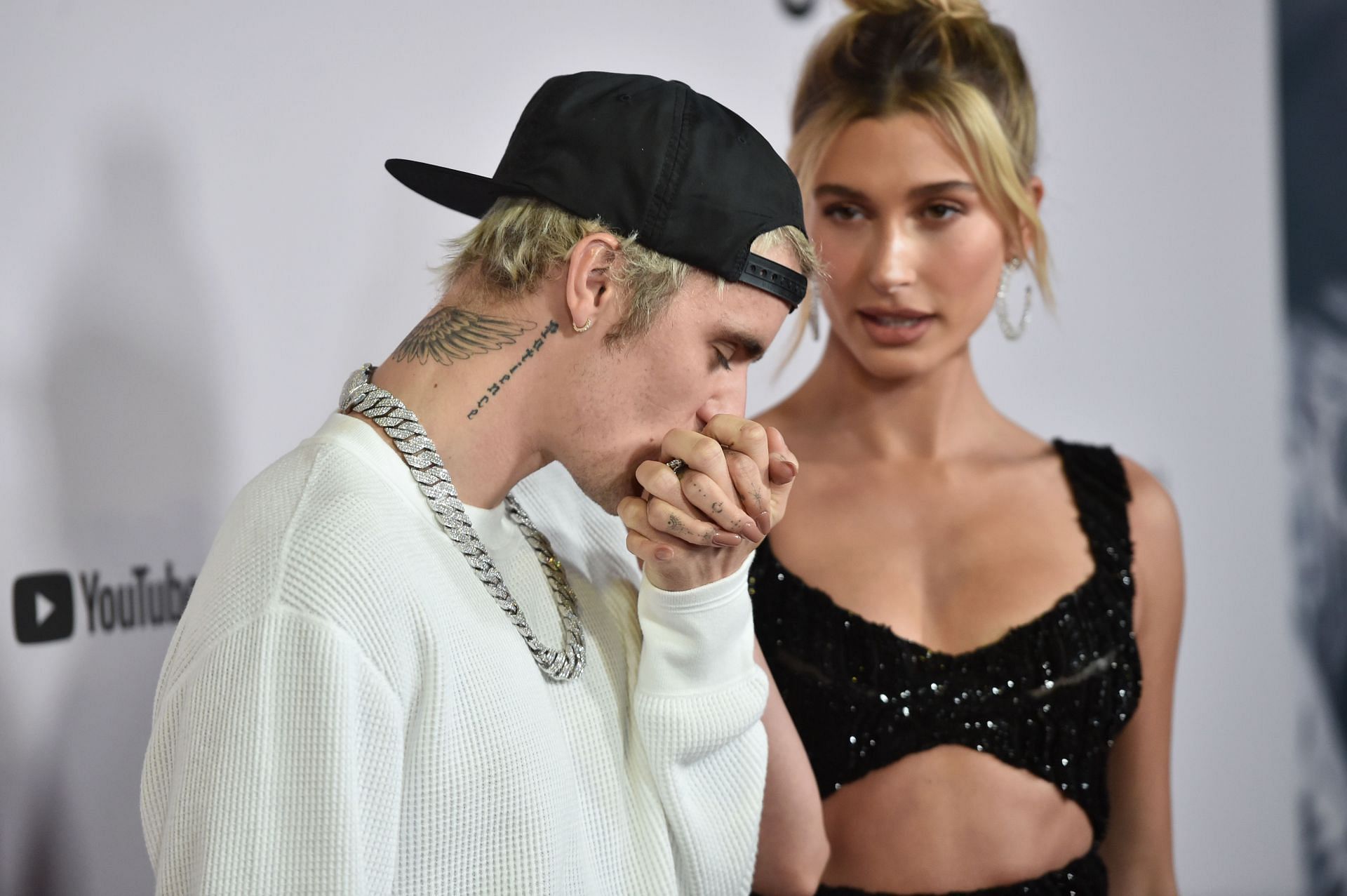 Hailey Bieber at the premiere Of &quot;Justin Bieber: Seasons&quot; (Image via Getty)