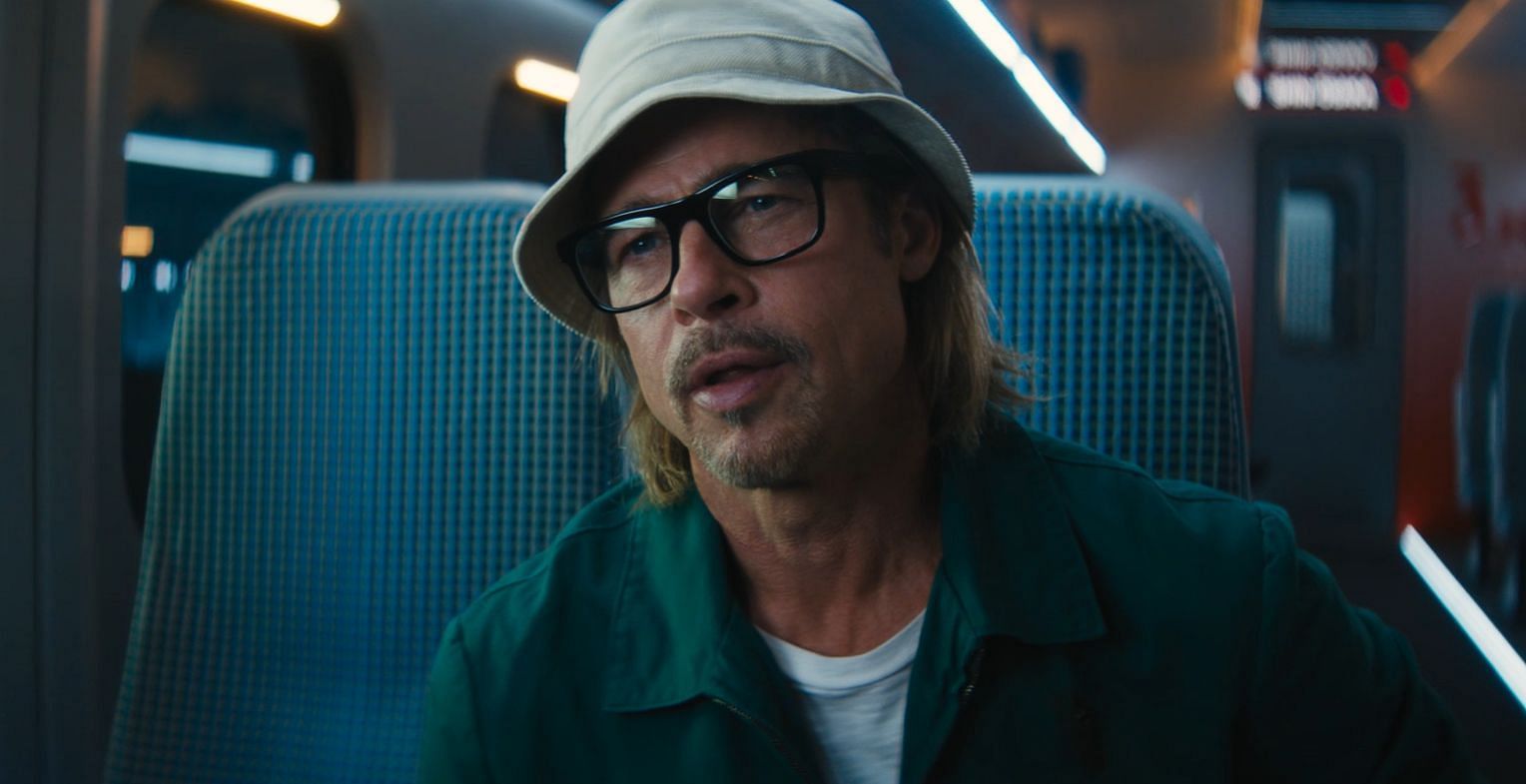 Brad Pitt as Ladybug in Bullet Train (Image via Prime Video)