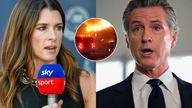 "Time for Newscum to be the next to announce his resignation": Danica Patrick attacks Gavin Newsom as the LA fires wreak havoc