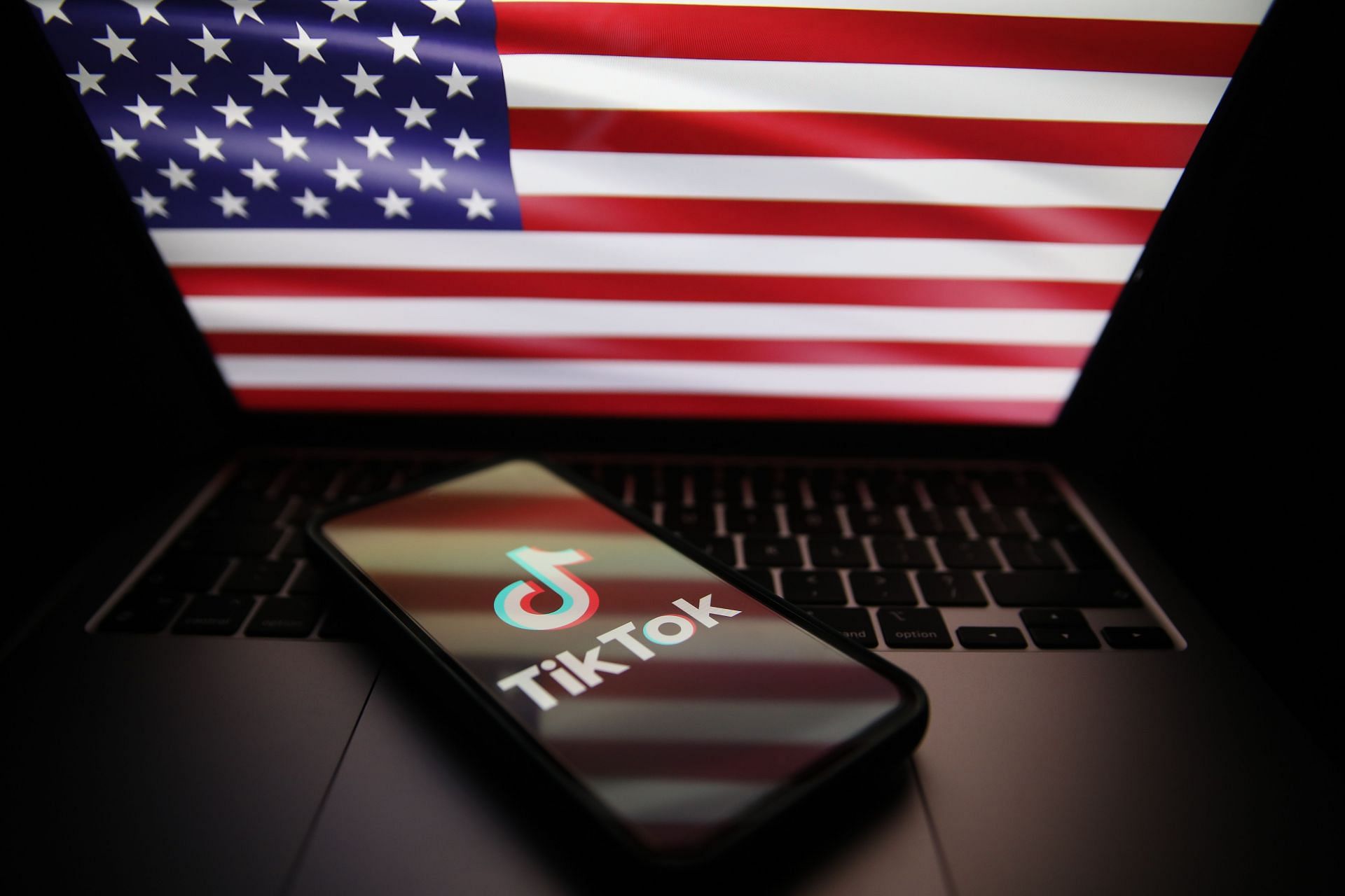 TikTok Logo With US Flag - Source: Getty