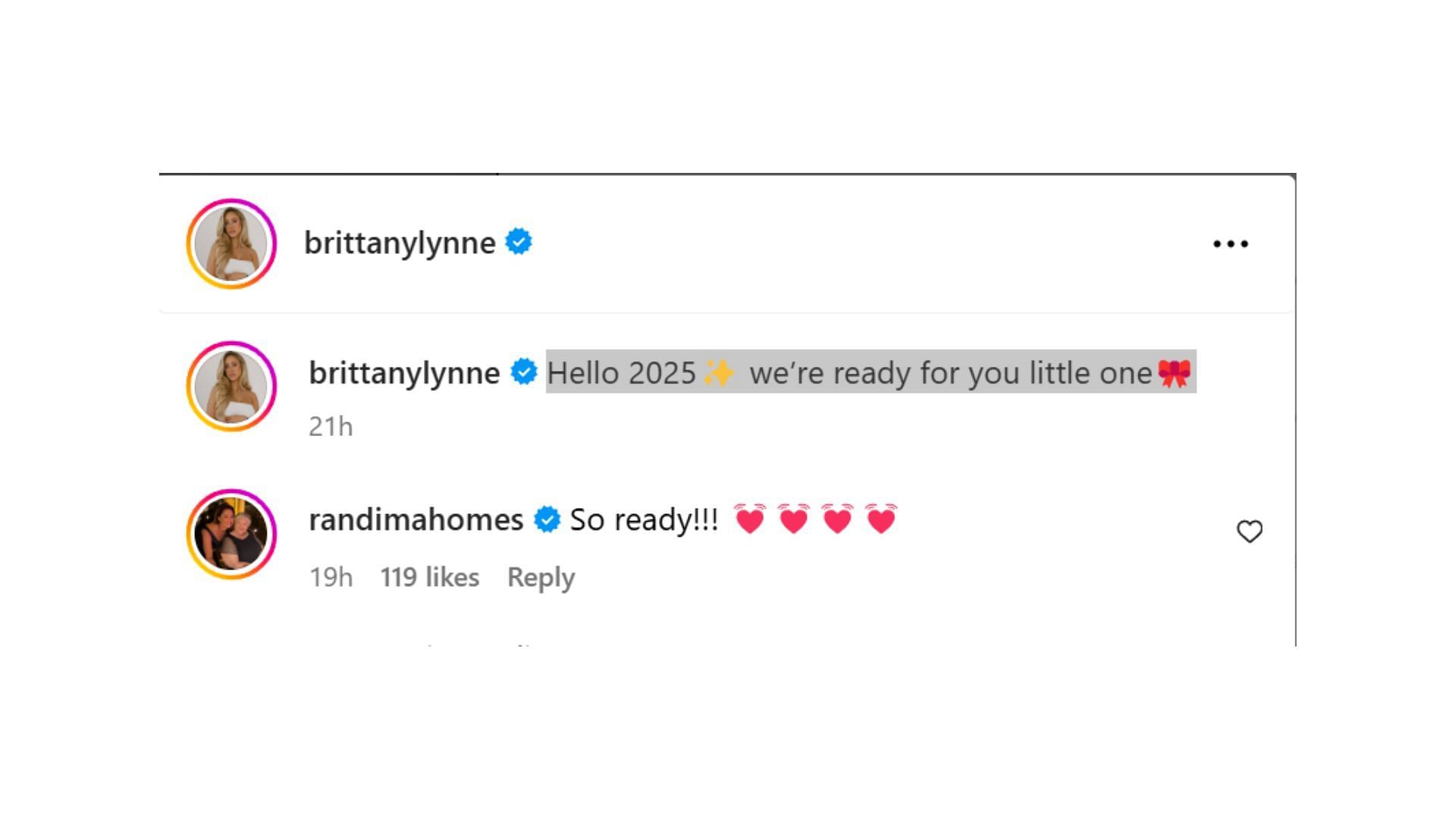 Patrick Mahomes&#039; mother Randi hypes daughter-in-law Brittany&#039;s maternity shoot [Image credit: @brittanylynne IG]