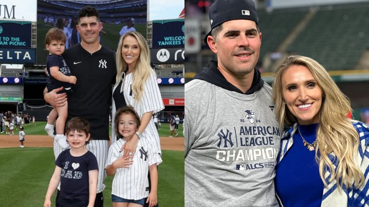 Carlos Rodon with his wife, Ashley, and children Bo, Willow and Silo (Images from - Instagram.com/@