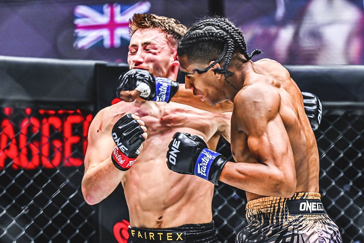 Jordan Estupinan fighting Freddie Haggerty | Image credit: ONE Championship