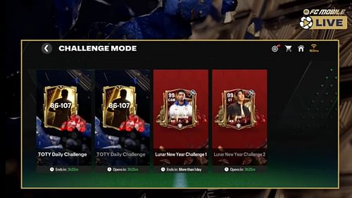 EA FC Mobile Lunar New Year 2025 Challenge Modes featuring Bellingham and Son cards teased in YouTube livestream by EA Sports (Image via EA Sports)