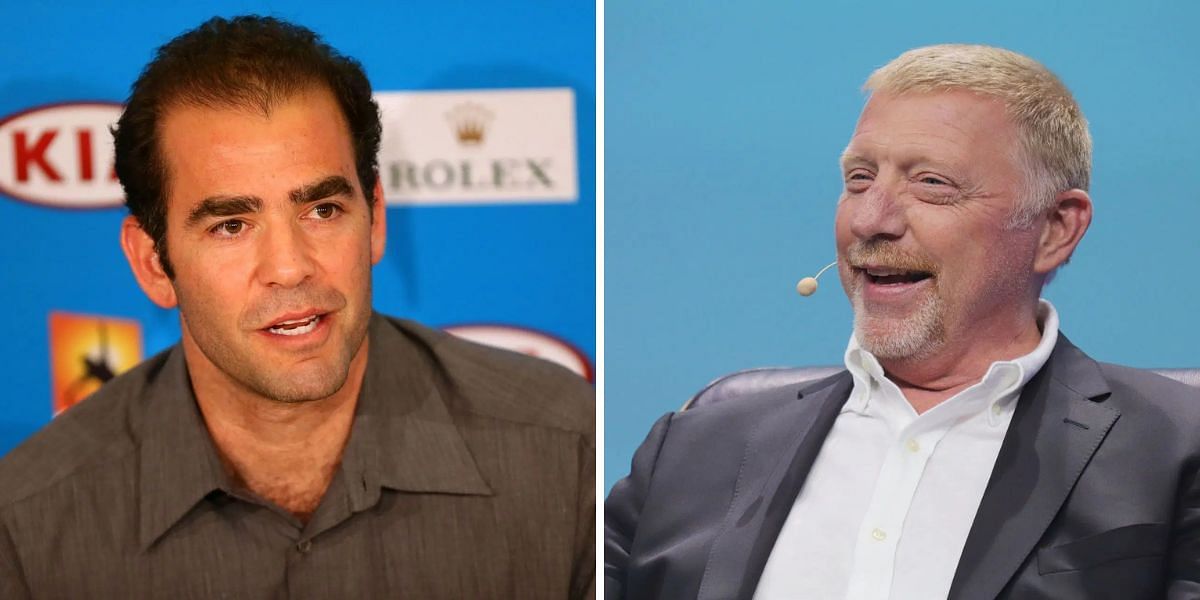 Pete Sampras (L) and Boris Becker (R); ( Source - Getty Images)