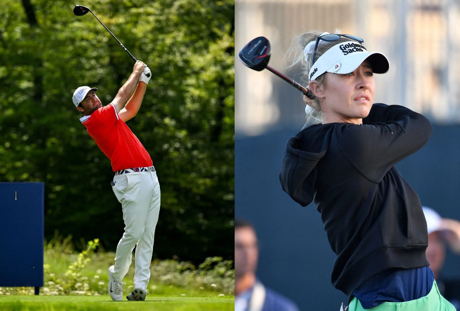 Scottie Scheffler and Nelly Korda (Image via Imagn).