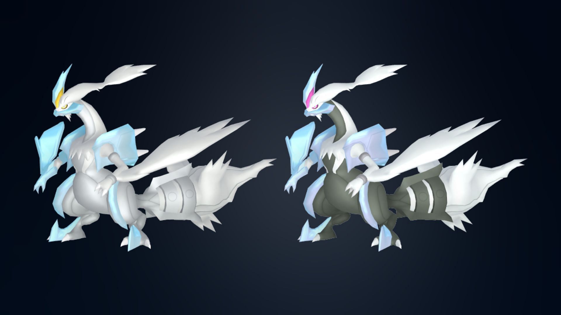 White Kyurem shiny comparison (Image via TPC)