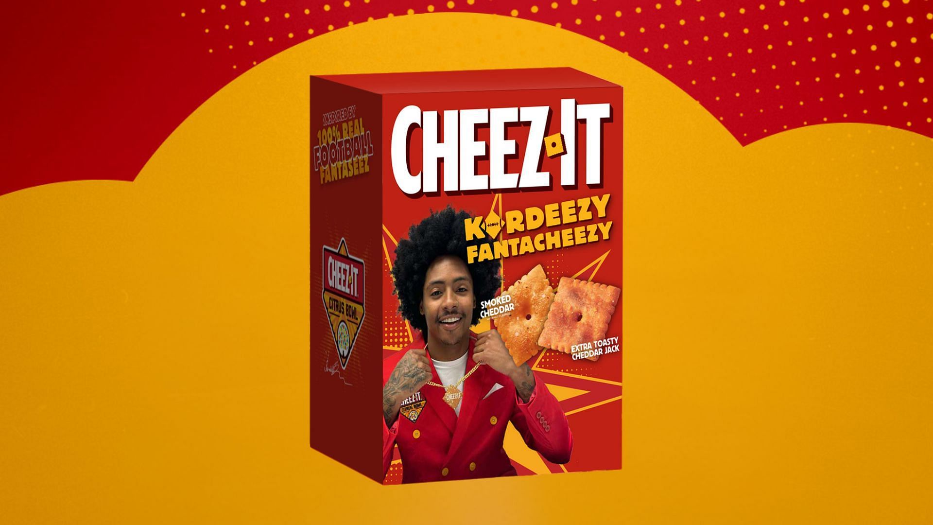 The Kordeezy Fantacheezy, a special collaboration between Love Island season six winner, Kordell Beckham, and Cheez-It, launched on December 31, 2024 (Image via Instagram/@cheezit)