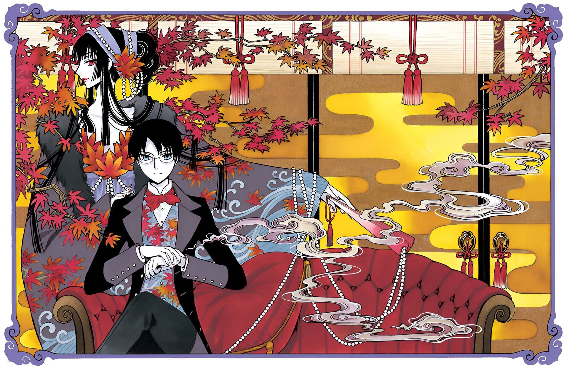 Yuuko and Watanuki as seen in the manga (Image via Kodansha)