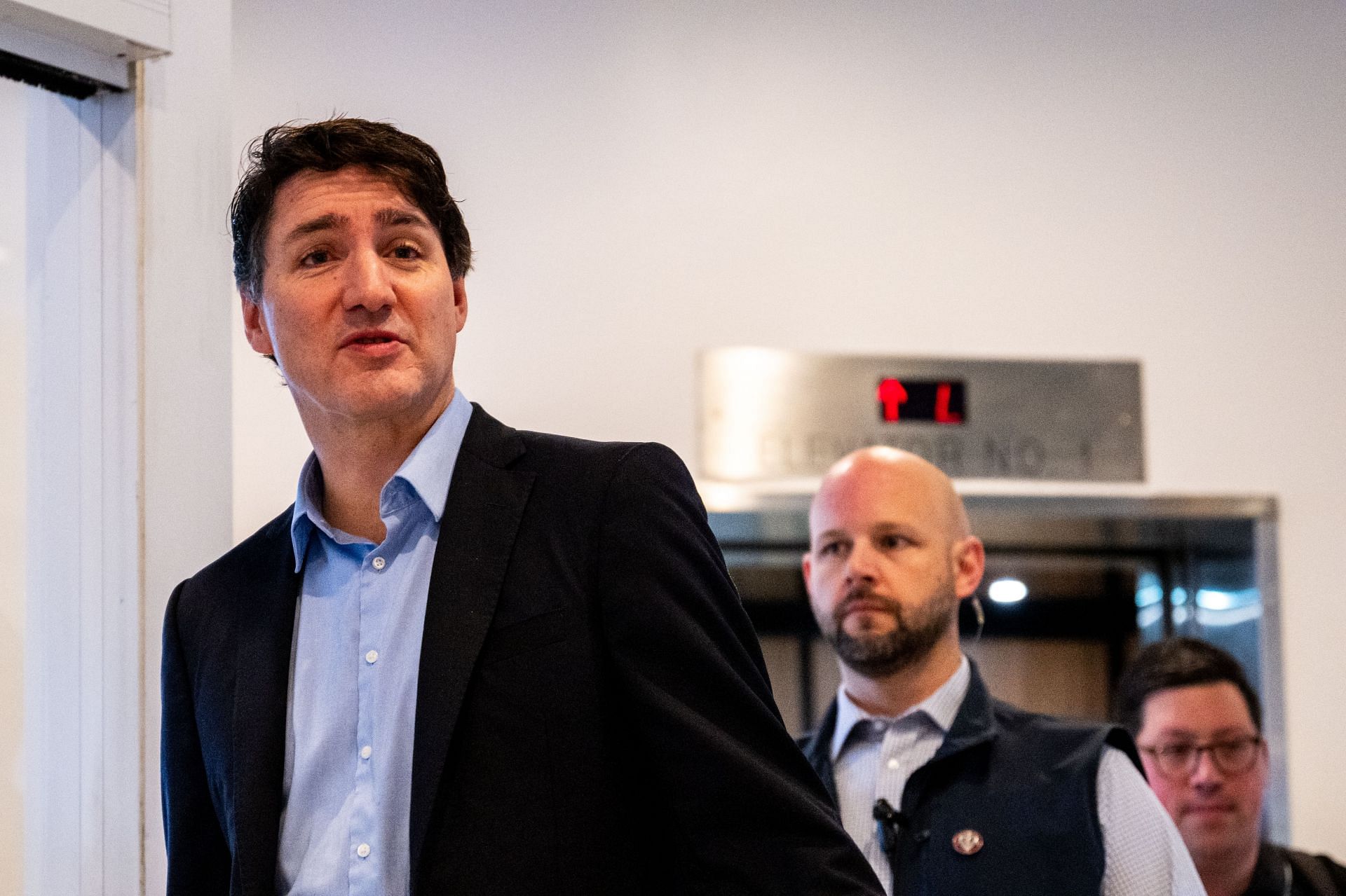 Canadian Prime Minister Trudeau Departs Florida After Meeting With President-Elect Trump - Source: Getty