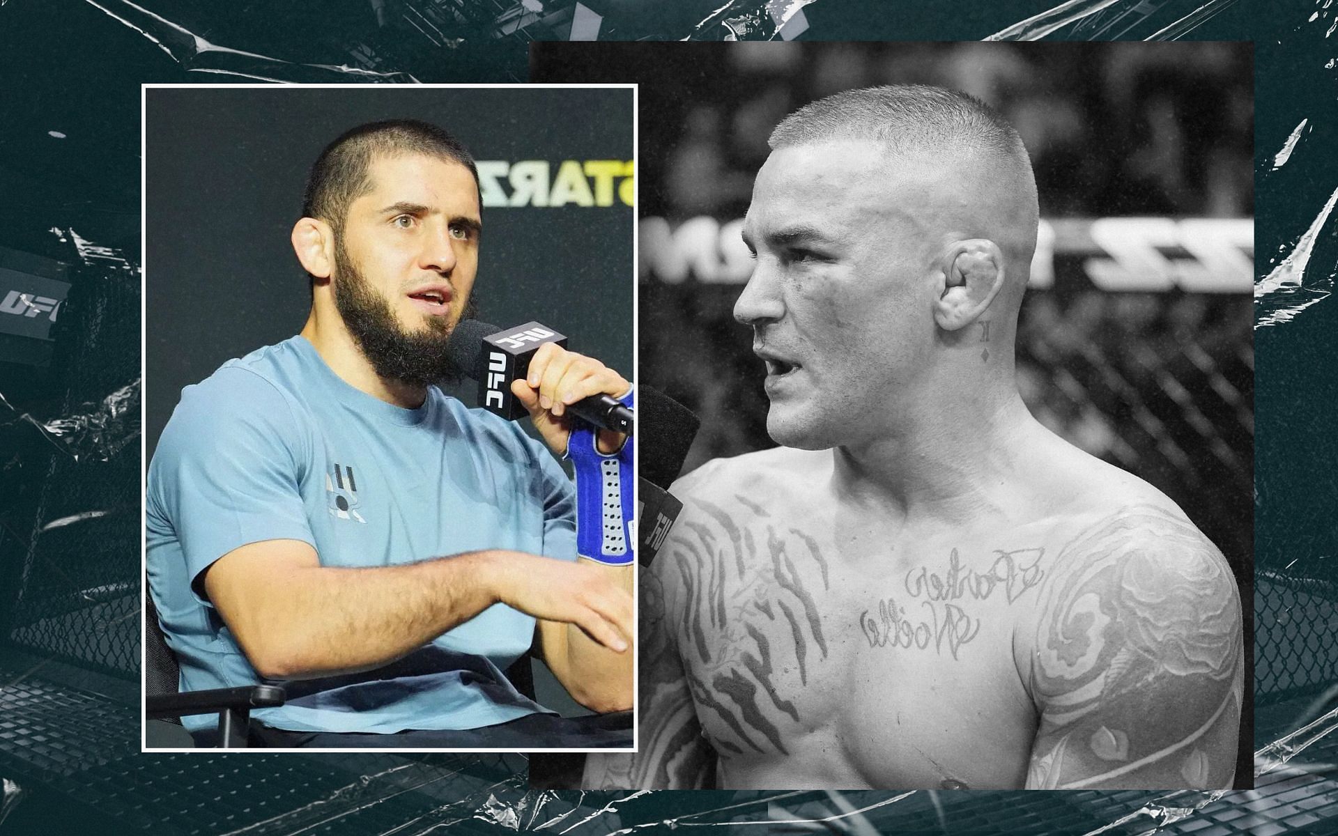 When Islam Makhachev (inset) took a dig at Dustin Poirier