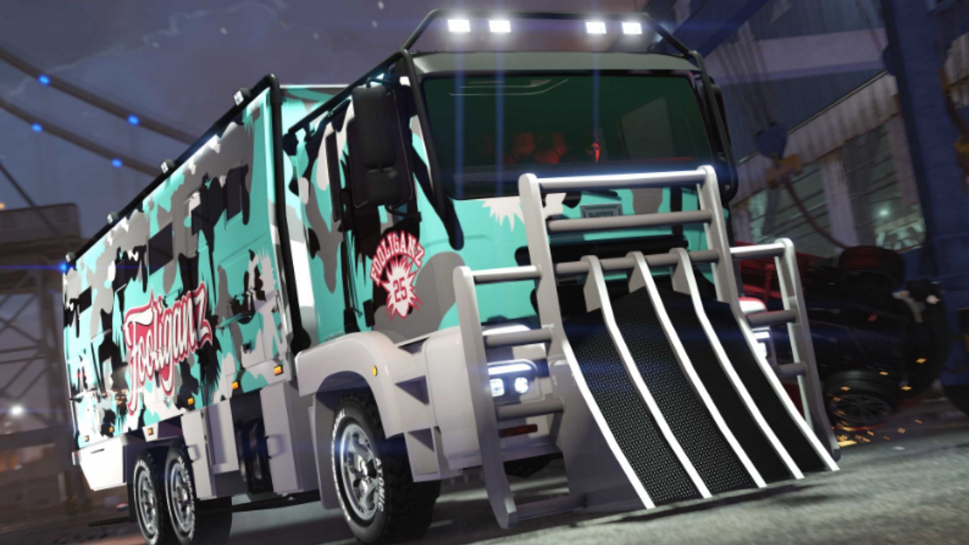 The business is set up inside this truck (Image via Rockstar Games)