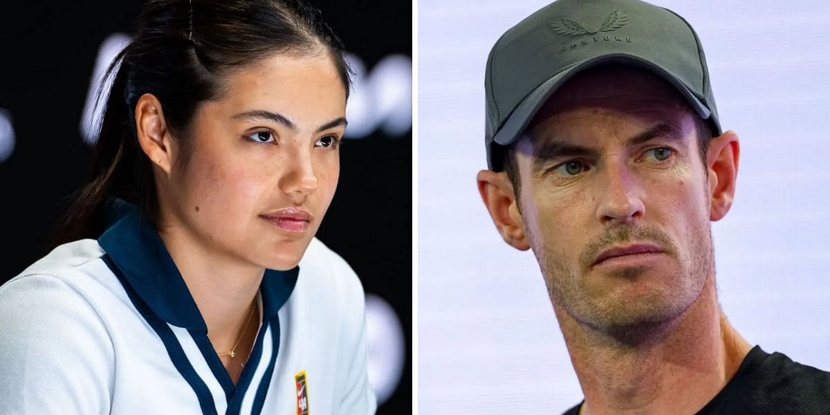 Emma Raducanu (L), Andy Murray (R) Image Souce: Getty