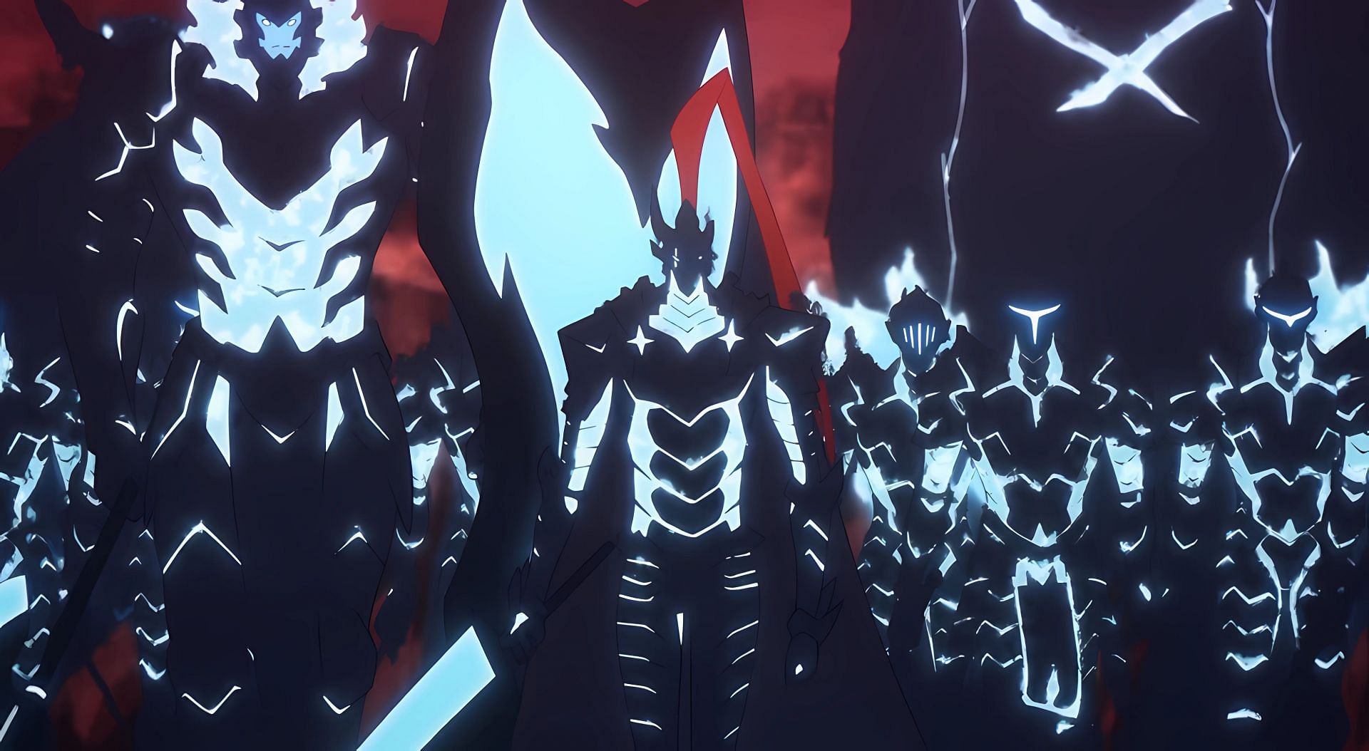 Sung Jinwoo&#039;s shadow army as seen in the anime (Image via A-1 Pictures)