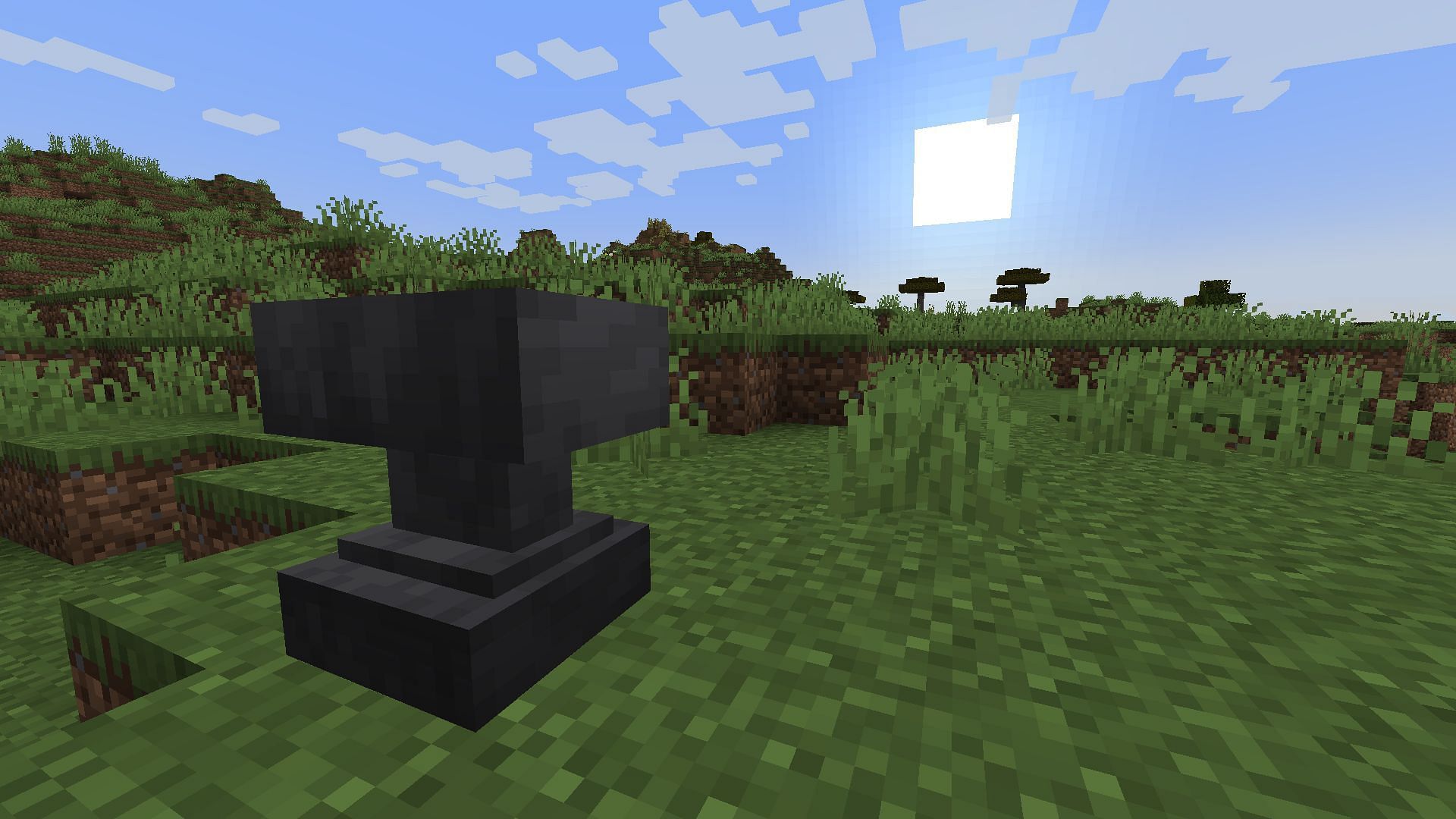 Anvil can be used as a weapon when dropped (Image via Mojang Studios)