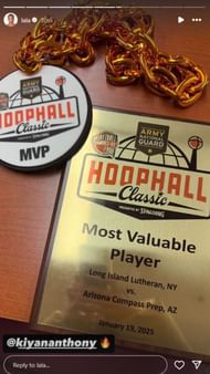 Melo's ex-wife continues to support her son. (IG/@lala)