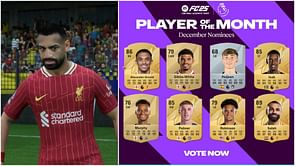 EA FC 25 Premier League POTM nominees for December revealed, featuring Mohamed Salah and others