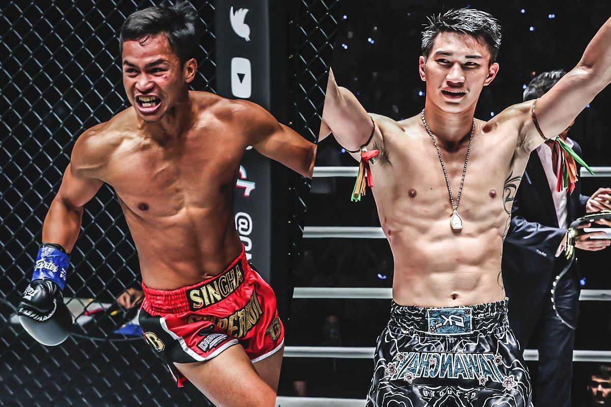 Superbon (left) and Tawanchai (right). [Photos from ONE Championship]