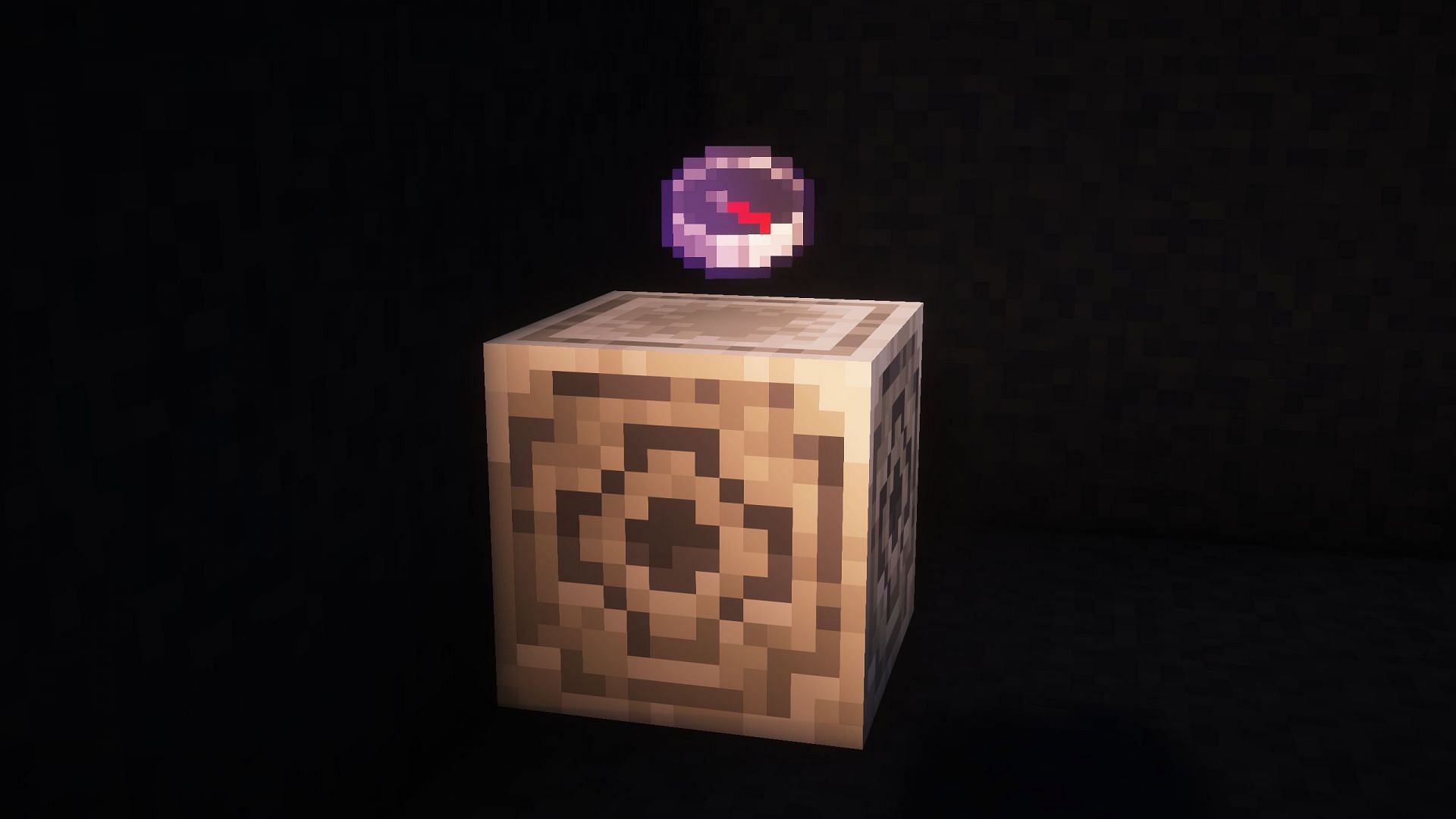 The lodestone&#039;s compass points towards its respective lodestone block (Image via Mojang Studios)