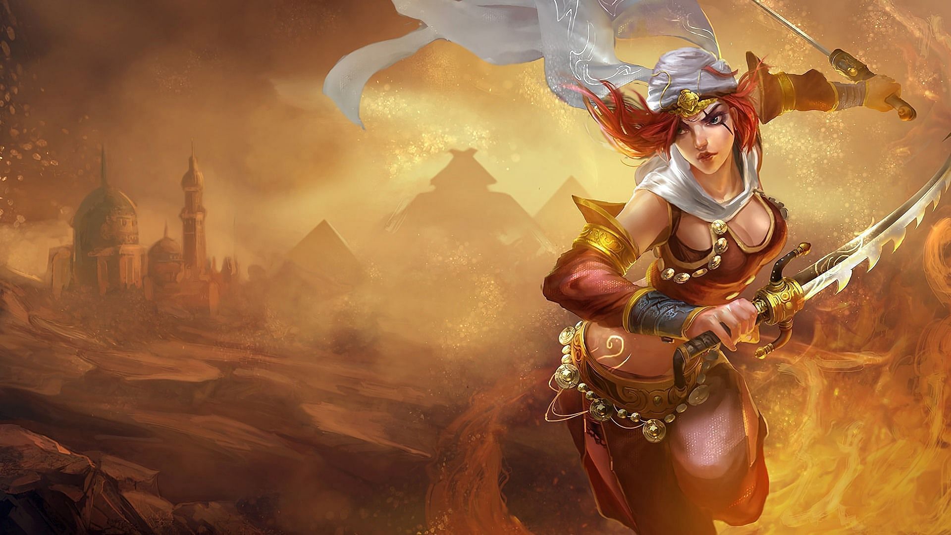 Sandstorm Katarina in League of Legends (Image via Riot Games)