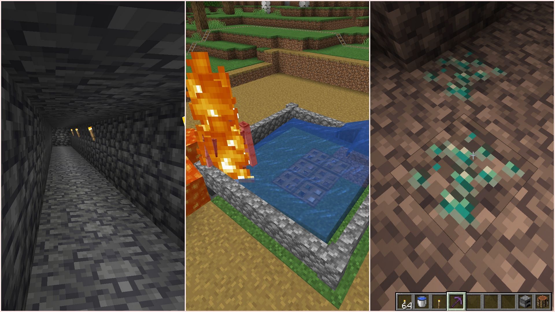 There are several tips and tricks to mine larger areas in Minecraft (Image via Mojang Studios)