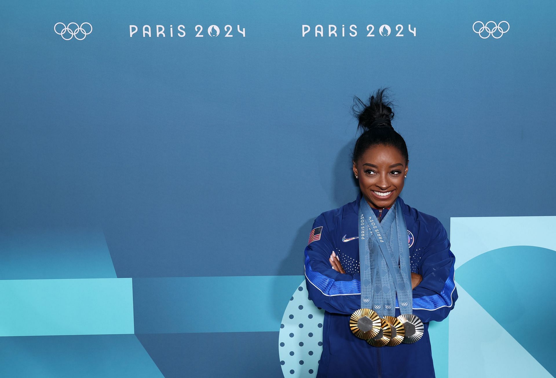 Simone Biles of Team United States at the Olympic Games 2024 in Paris, France. (Photo by Getty Images)