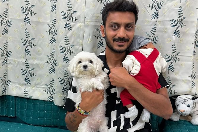 [In Pictures] Wife’s adorable birthday post for Axar Patel with their new-born ahead of IND vs ENG 2025 T20Is