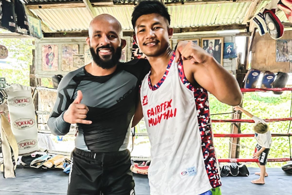 Martial arts icons Demetrious Johnson, Rodtang Jitmuangnon reconnect in Bangkok. -- Photo from Rodtang Jitmuangnon