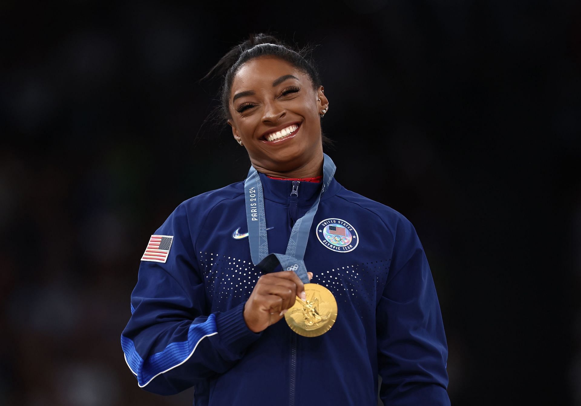 Simone Biles of Team United States during the Olympic Games 2024 in Paris, France. (Photo by Getty Images)