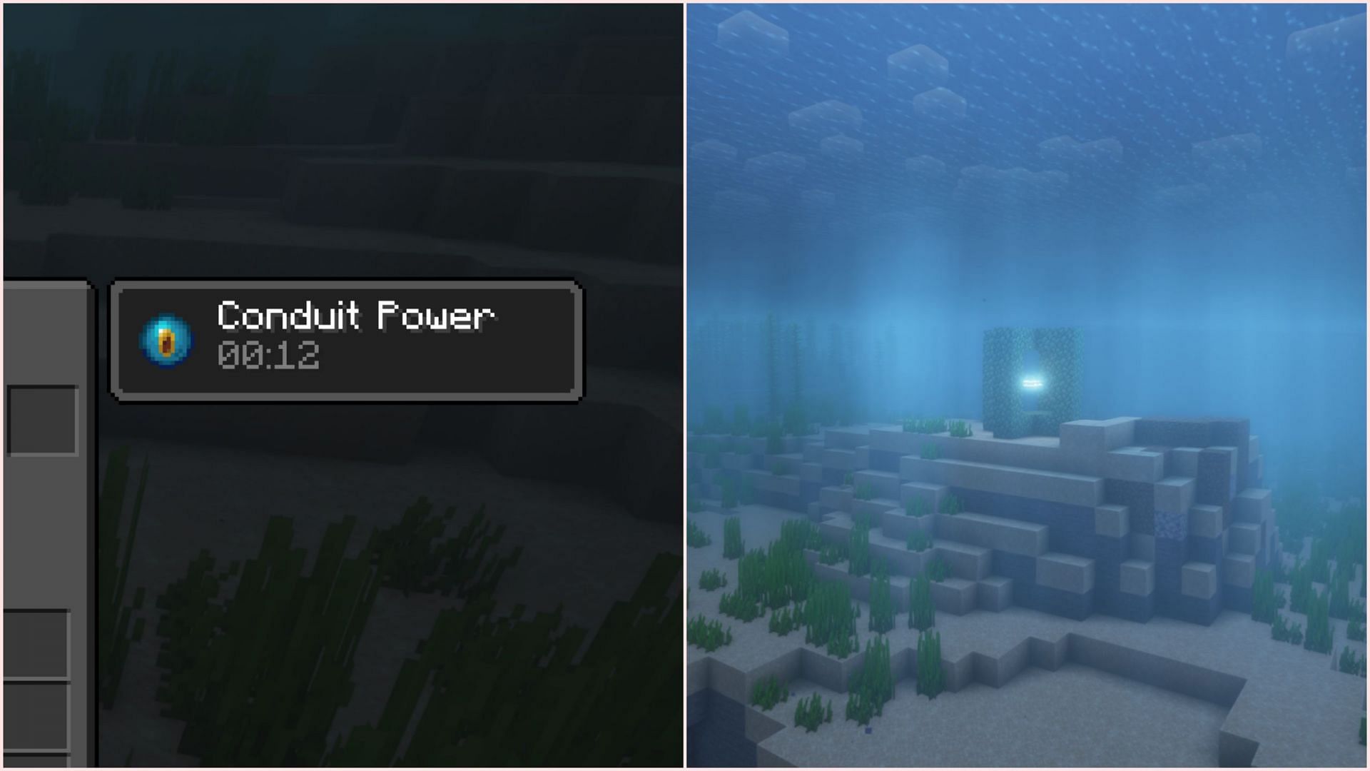 Conduit power consists of several buffs (Image via Mojang Studios)